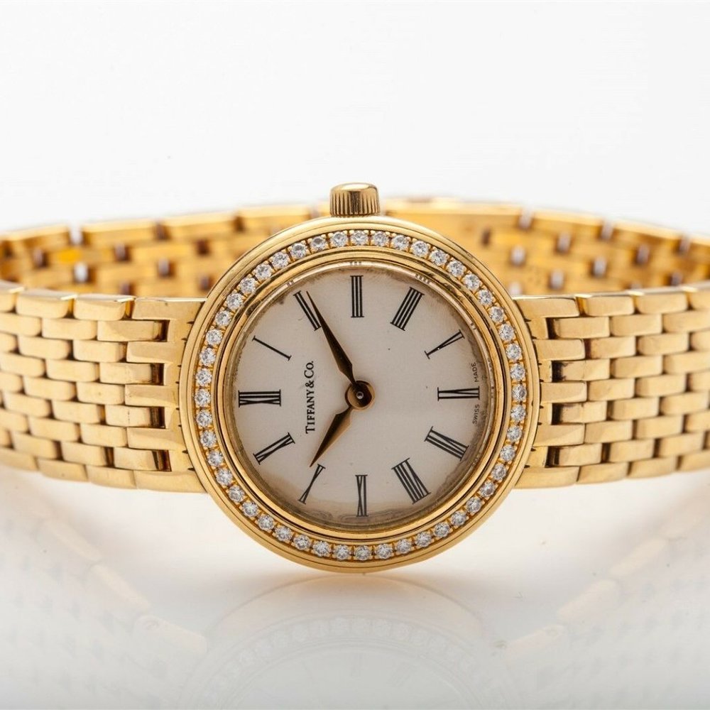 Tiffany & Co 18k Gold VS Diamond Ladies Watch! - Picture 2 of 6